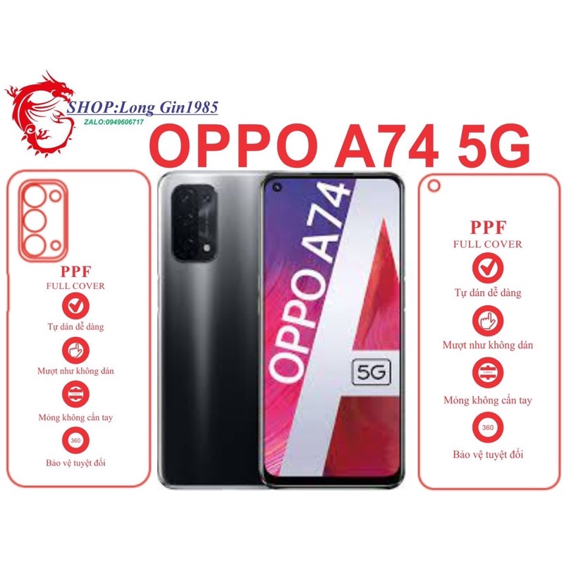 Oppo A74 5G miếng dán trong Ppf mặt sau và mặt trước chống va đập chống va đập chống trầy xước