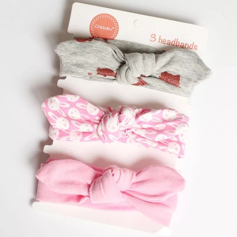 SET 3 BĂNG ĐÔ/ TURBAN VẢI CHO BÉ ĐIỆU - CHICBABY♥