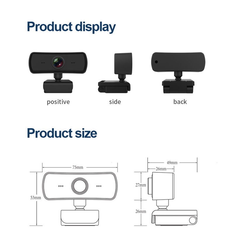 Webcam HD 720P tích hợp micro cho máy tính | BigBuy360 - bigbuy360.vn