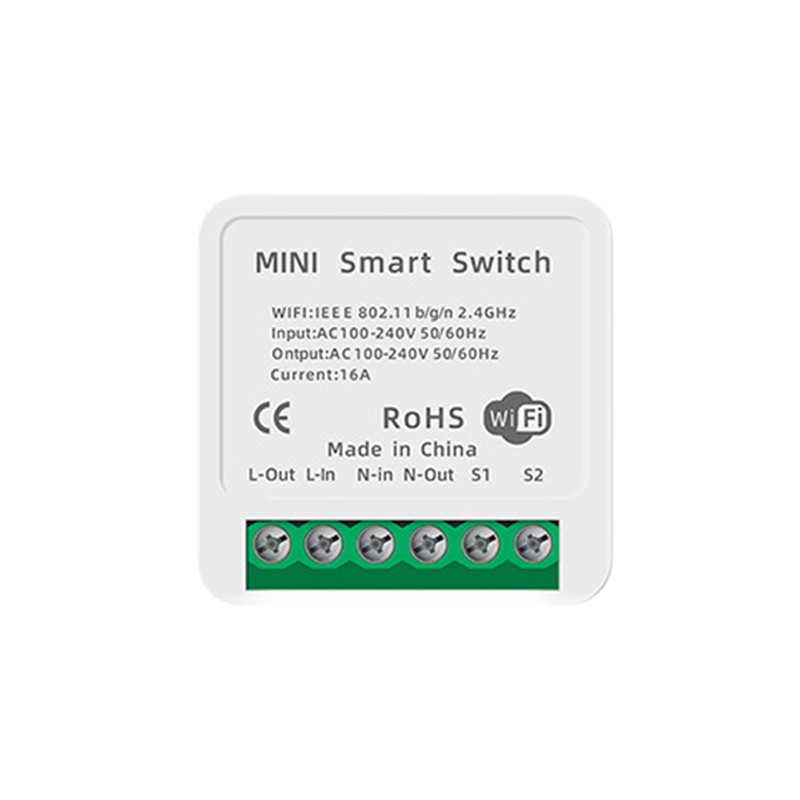 【Ready stock】 16A MINI Wifi Smart Switch Timer Wireless Switches Smart Home Automation Compatible with Tuya Alexa Google Home 『Doom 』