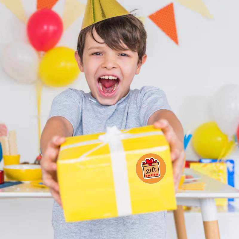 Giá Xưởng - Cuộn 500 tem dán quà tặng 2.5CM Sticker Thank you Hình tròn xinh xắn