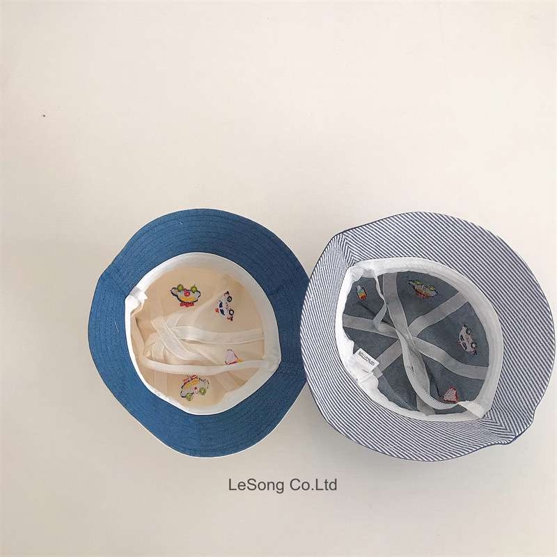 Mũ vành mềm thêu họa tiết ôtô cho bé từ 2 - 6 tuổi