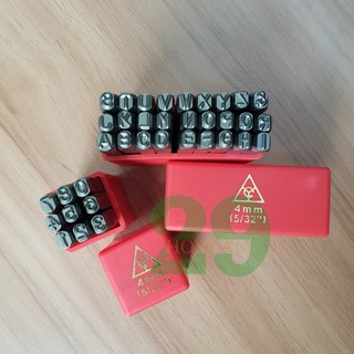 Combo bộ đóng số và chữ 4mm xuôi tặng găng tay bảo hộ