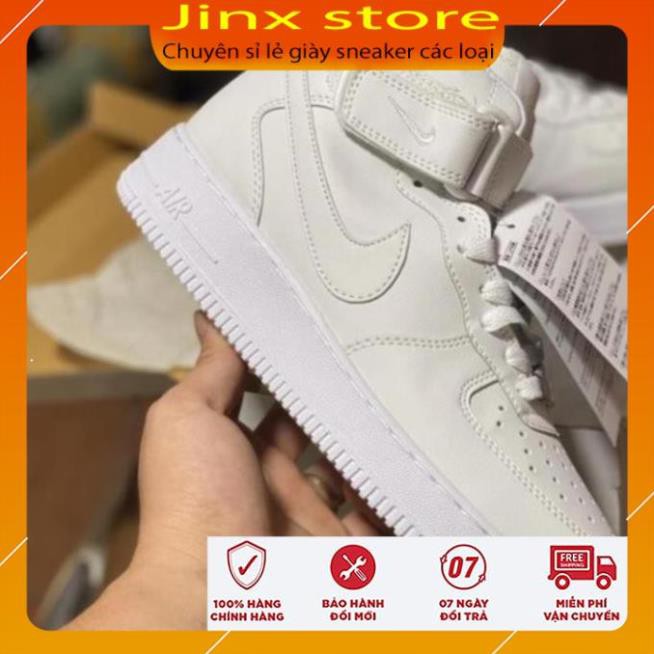 Giày thể thao sneaker Af1 trắng cao cổr hàng 1:1 full size nam nữ Hà Nội