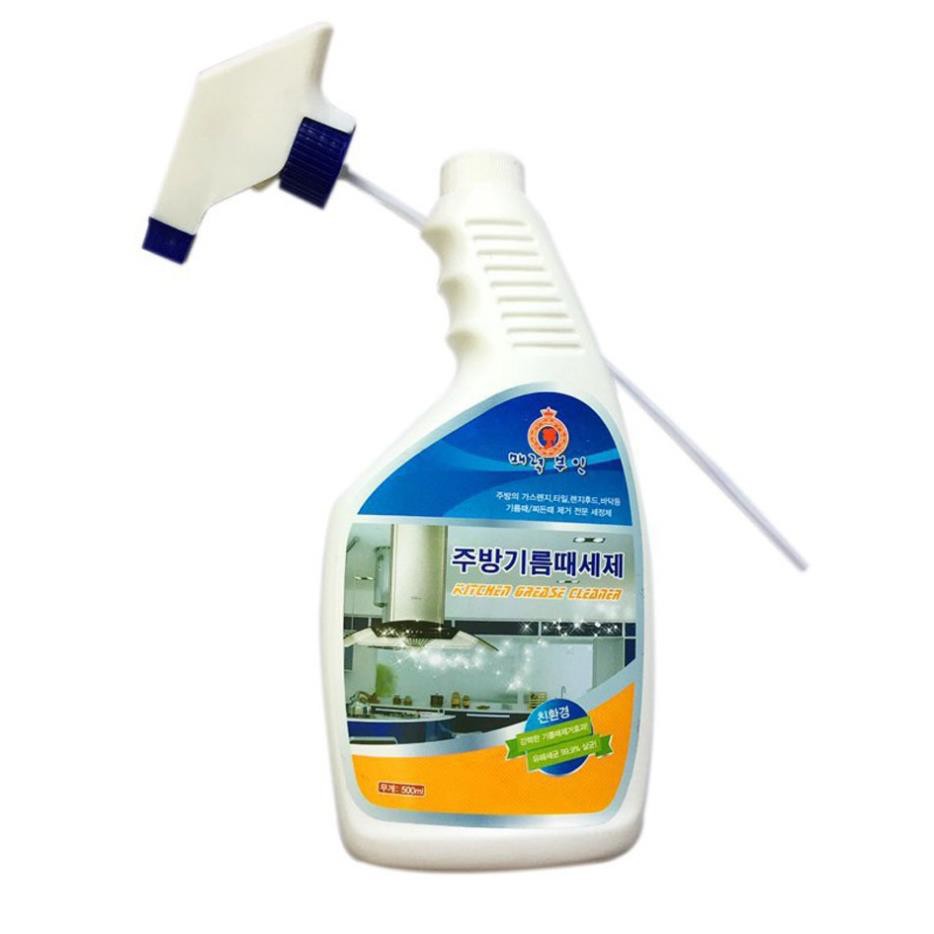 ☘ Chai xịt tẩy rửa vệ sinh nhà bếp ga từ Hàn Quốc bình nước lau đồ dùng phòng kitchen cleaner 500ml mini