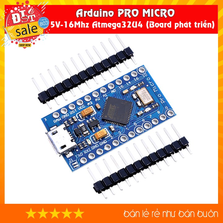 Arduino PRO MICRO 5V-16Mhz Atmega32U4 (Board phát triển)