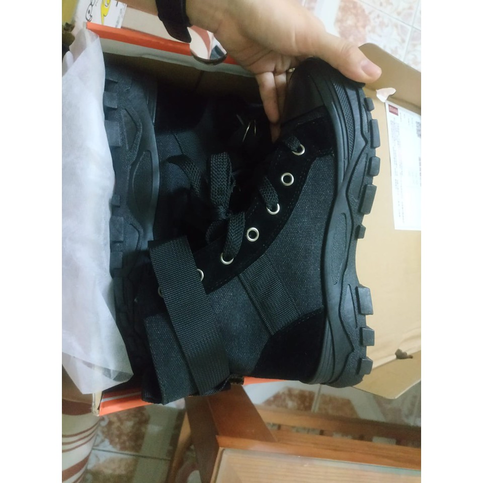 GIÀY COMBAT BOOT VẢI DÙ CHỐNG NƯỚC, ĐẾ 5 CM