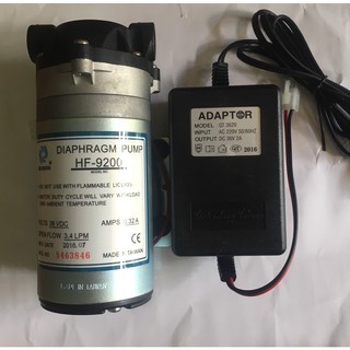 Bộ bơm 36v 9200 và adapter 36v dùng cho máy lọc công suất lớn,hệ thống phun sương 50-70pec