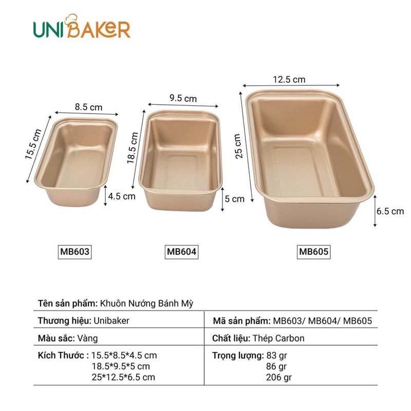 KHAY NƯỚNG UNIBAKER