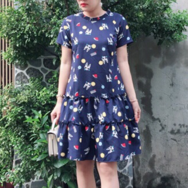 Đầm suông lụa size 48kg - 58kg