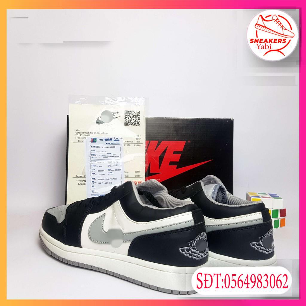 💥FREE SHIP-HÀNG QUẢNG CHÂU💥Giày thể thao sneaker Air Jordan 1 Low JD SATIN GREY TOE full box -Yabi