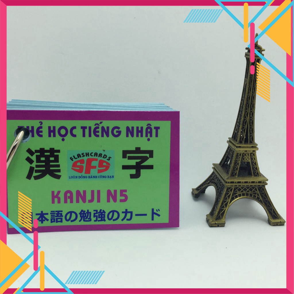 [FREE SHIP 99K] Bộ Thẻ Tiếng Nhật Kanji N5