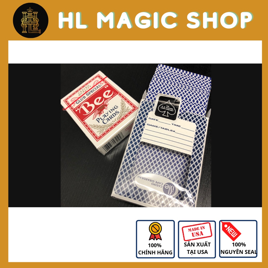 Bộ bài tây, bài ảo thuật Isle Casino (Red) Playing Cards - Bài Mỹ - Bài Chính Hãng