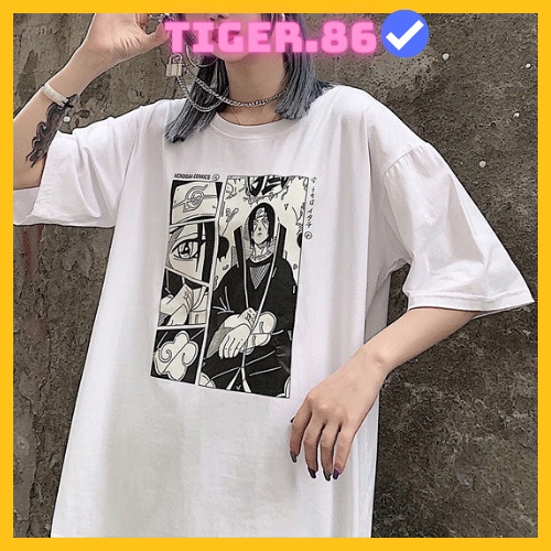 Áo thun tay lỡ form rộng Uchiha Itachi, Áo phông unisex Tiger.86 AFR263