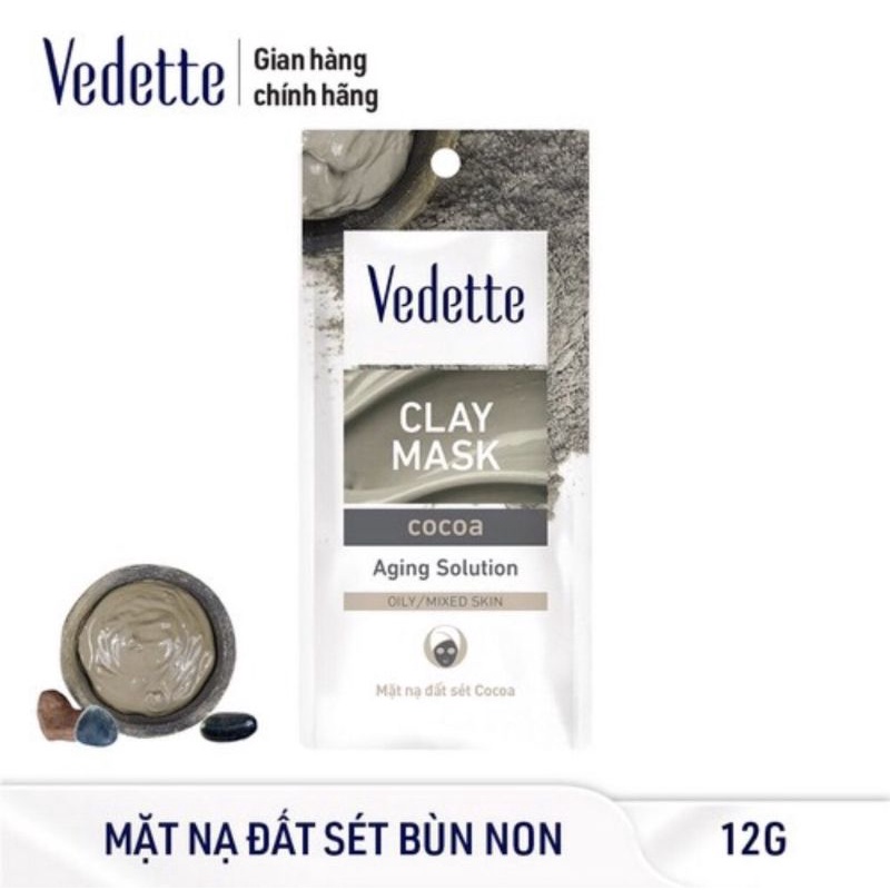 mặt nạ bùn non vedette ( đất sét)