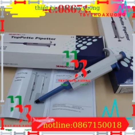 Micropipet Tự Động DRAGON LAB - Dùng Trong Phòng Thí Nghiệm - Dải Đo Từ 2 - 5000 Ul