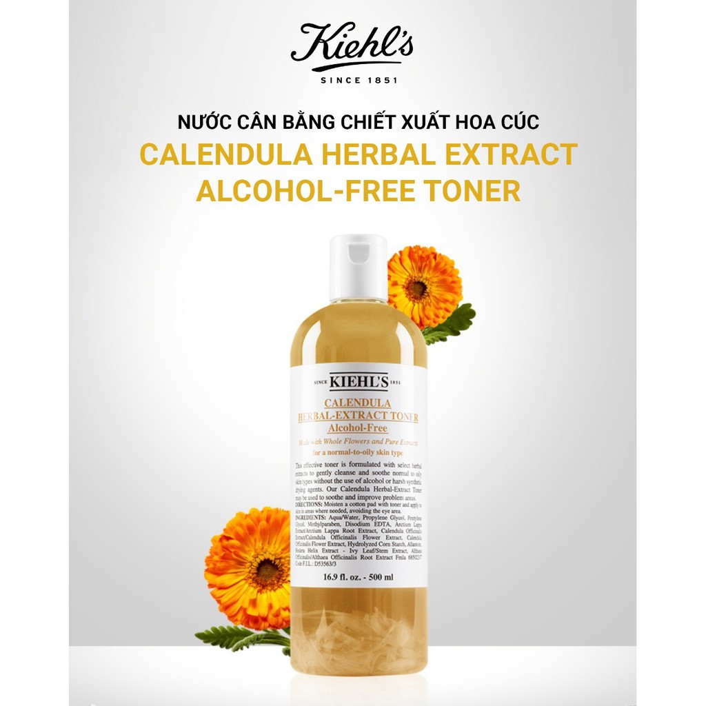 Toner Kiehls Hoa Cúc Calendula Herbal Extract 250/500ml