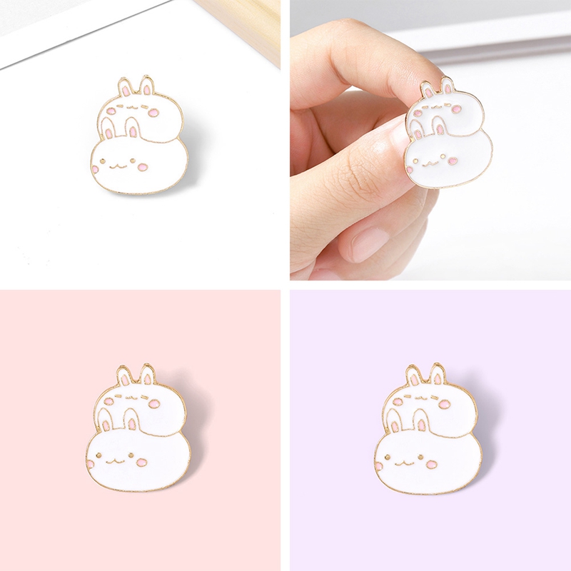 Ghim Cài Áo Hình Thỏ Xinh Xắn Dùng Để Trang Trí Quần Áo