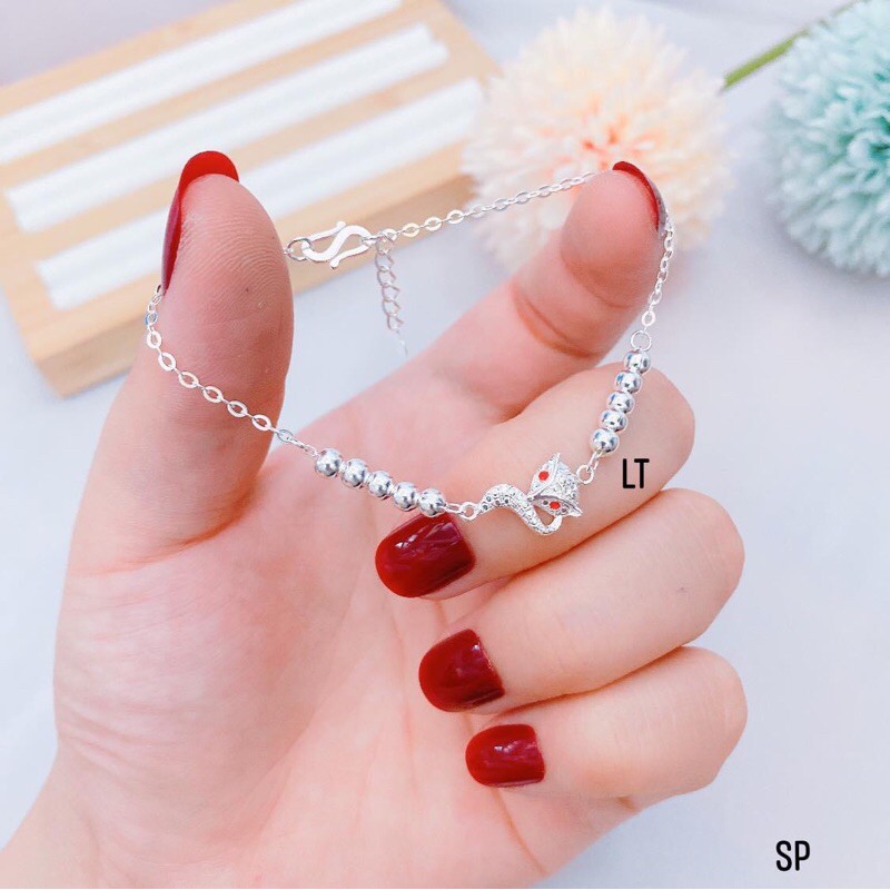 LẮC TAY LẮC CHAN HỒ LY MẮT ĐỎ BẠC TA CHO NỮ