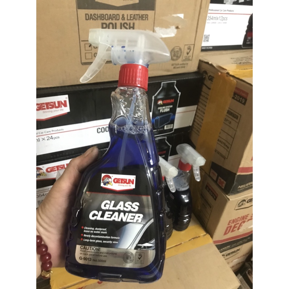 Bình xịt cao cấp làm sạch và sáng kính chắn gió