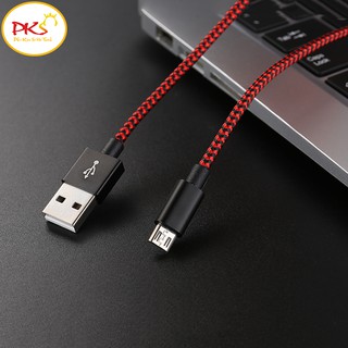 Dây cáp sạc điện thoại dây dù chuẩn micro usb KAIQI dành cho dòng máy android