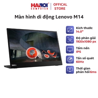 Màn hình di động Lenovo M14 (14inch FHD IPS 60Hz 6ms 300nits USB-C) chống chói, mỏ thumbnail