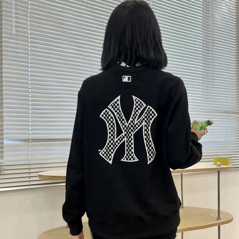 Áo Sweater MLB Monogram Logo Overfit Sweatshirt New York Yankees