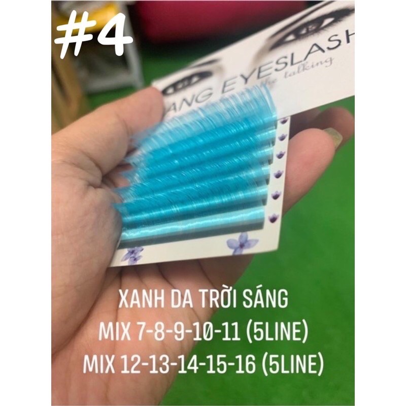 Mi màu mix size  các loại ( lông mi nối ), nhiều màu sắc đặc biệt, siêu đẹp