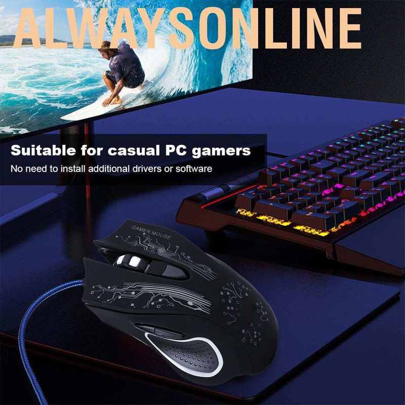 Chuột Gaming Alwaysonline Có Dây Chất Lượng Cao