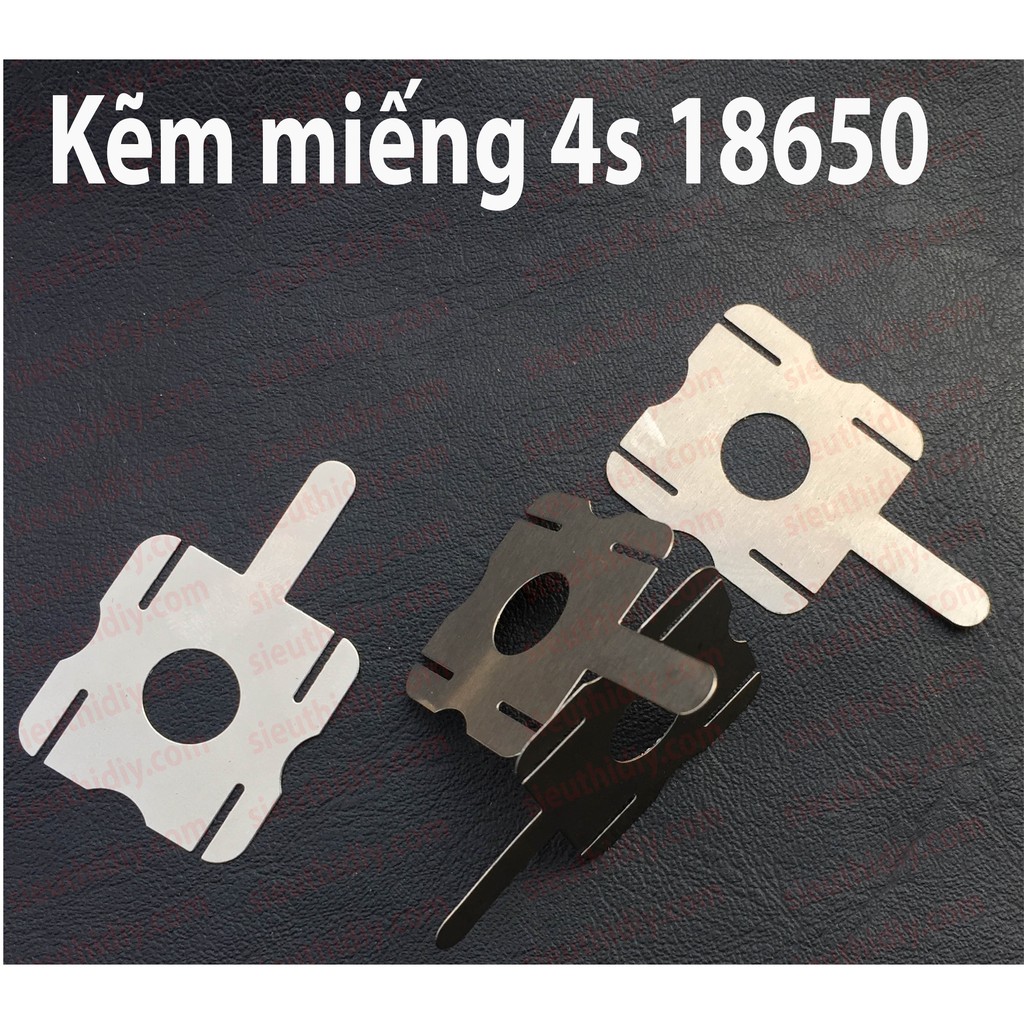 Kẽm hàn cell pin miếng vuông 4s 18650