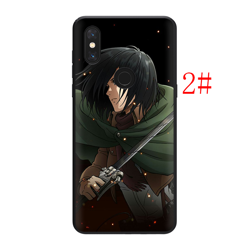 Ốp Lưng Silicone Mềm In Hình Anime Attack On Titan Cho Redmi 6 Pro 6a 7 7a 8 8a 9 9a 9c T4