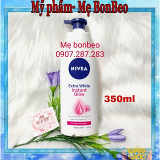 Sữa dưỡng thể Nivea Extra White Instant Glow giúp sáng da tức thì 350ml