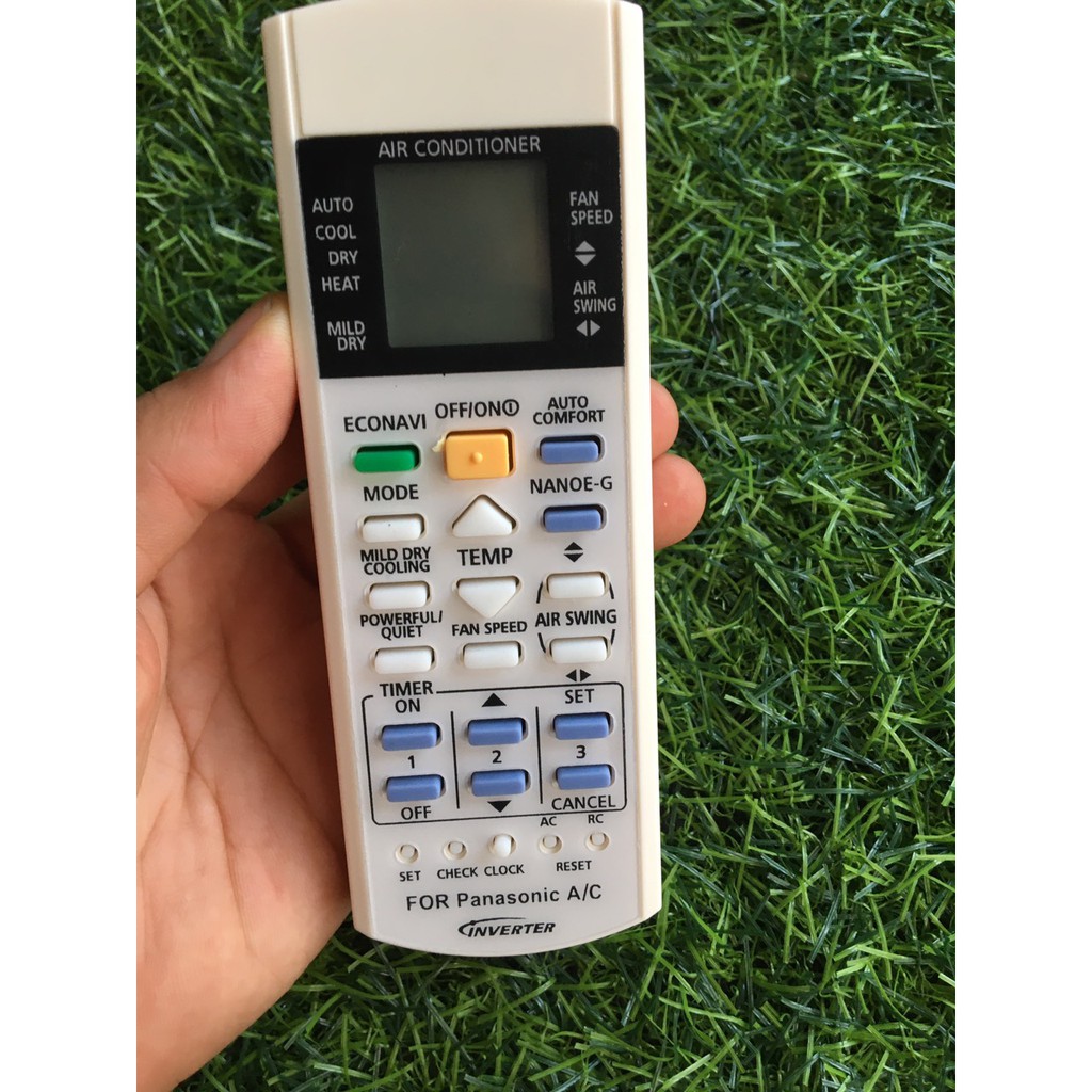 Remote Điều khiển điều hòa panasonic nút econavi màu xanh INVERTER