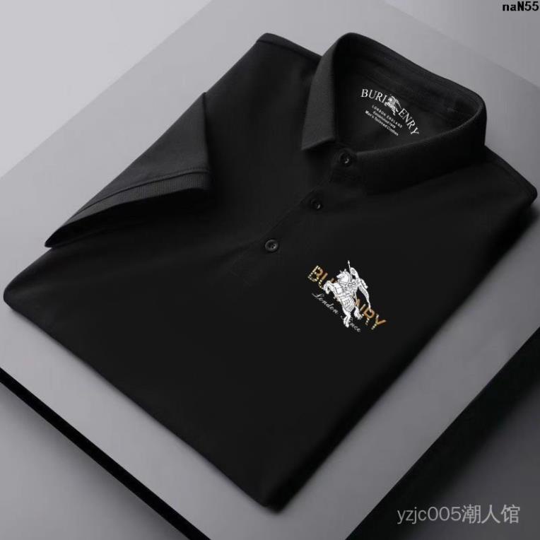 Áo Thun POLO Nam Tay Ngắn In Chữ Burberry Thời Trang !