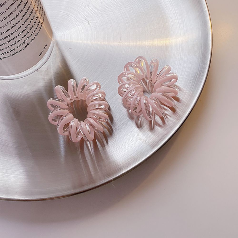 Dây Cột Tóc Lò Xo Co Giãn Nhiều Màu Dễ Thương Phong Cách Hàn Quốc Cho Nữ