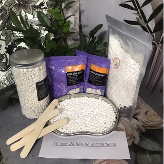 (Free ship) Sáp hạt wax lông Hard Beans triệt lông toàn thân loại 100g tặng kèm que gỗ