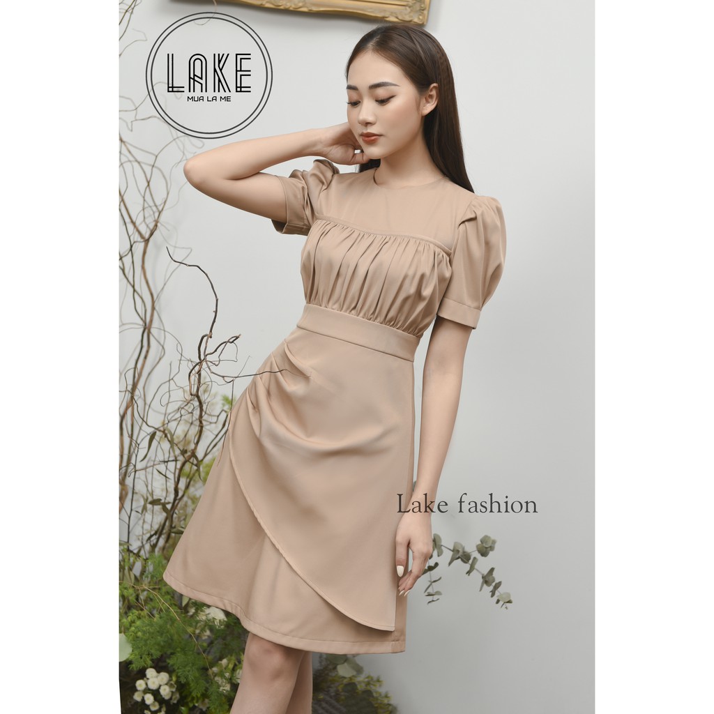 [Mã FAGREEN1505 giảm tới 30K đơn 99K] Váy, đầm dáng xòe tay bồng thắt eo | BigBuy360 - bigbuy360.vn