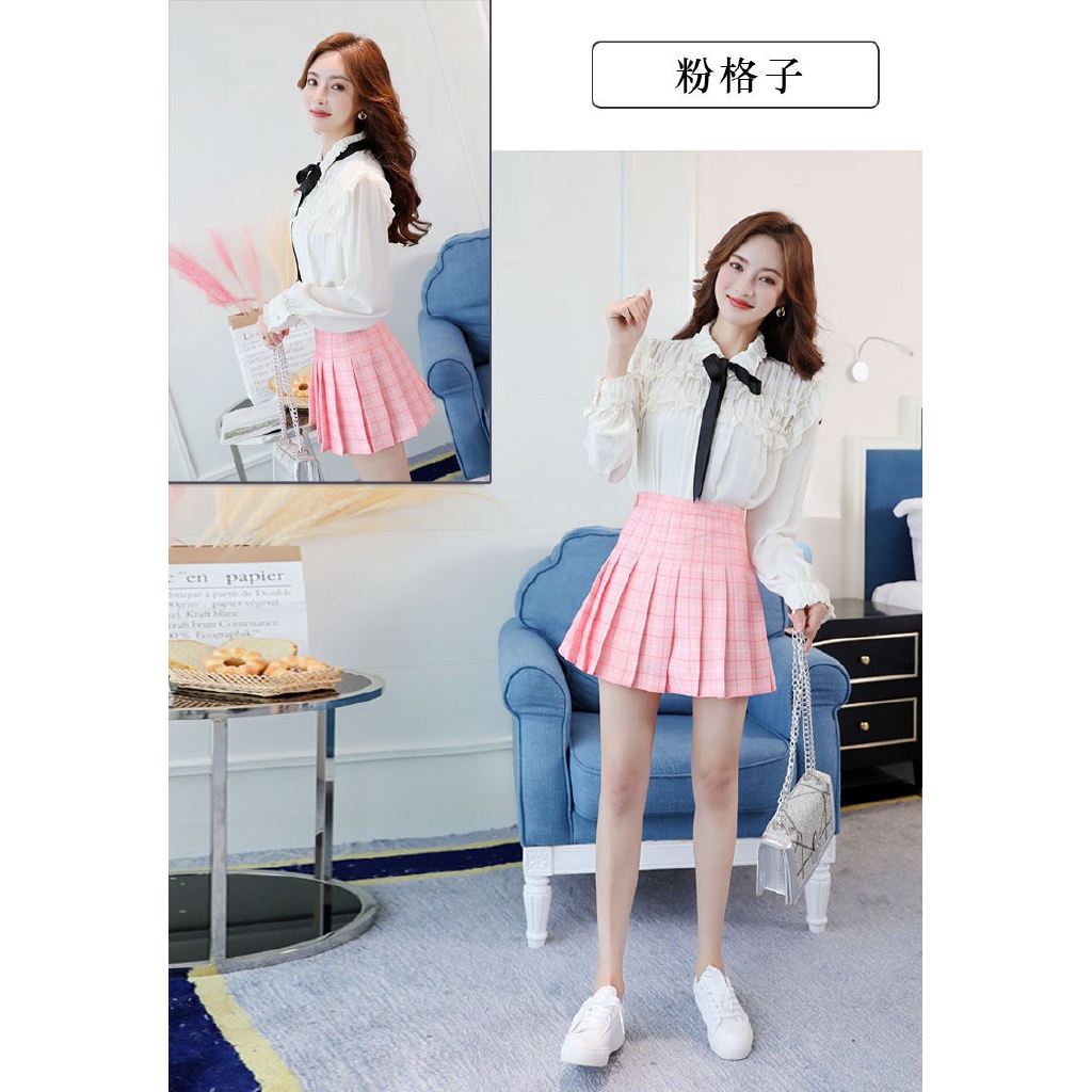 Chân váy ngắn xếp ly lưng cao phong cách Tennis thời trang cho nữ | BigBuy360 - bigbuy360.vn