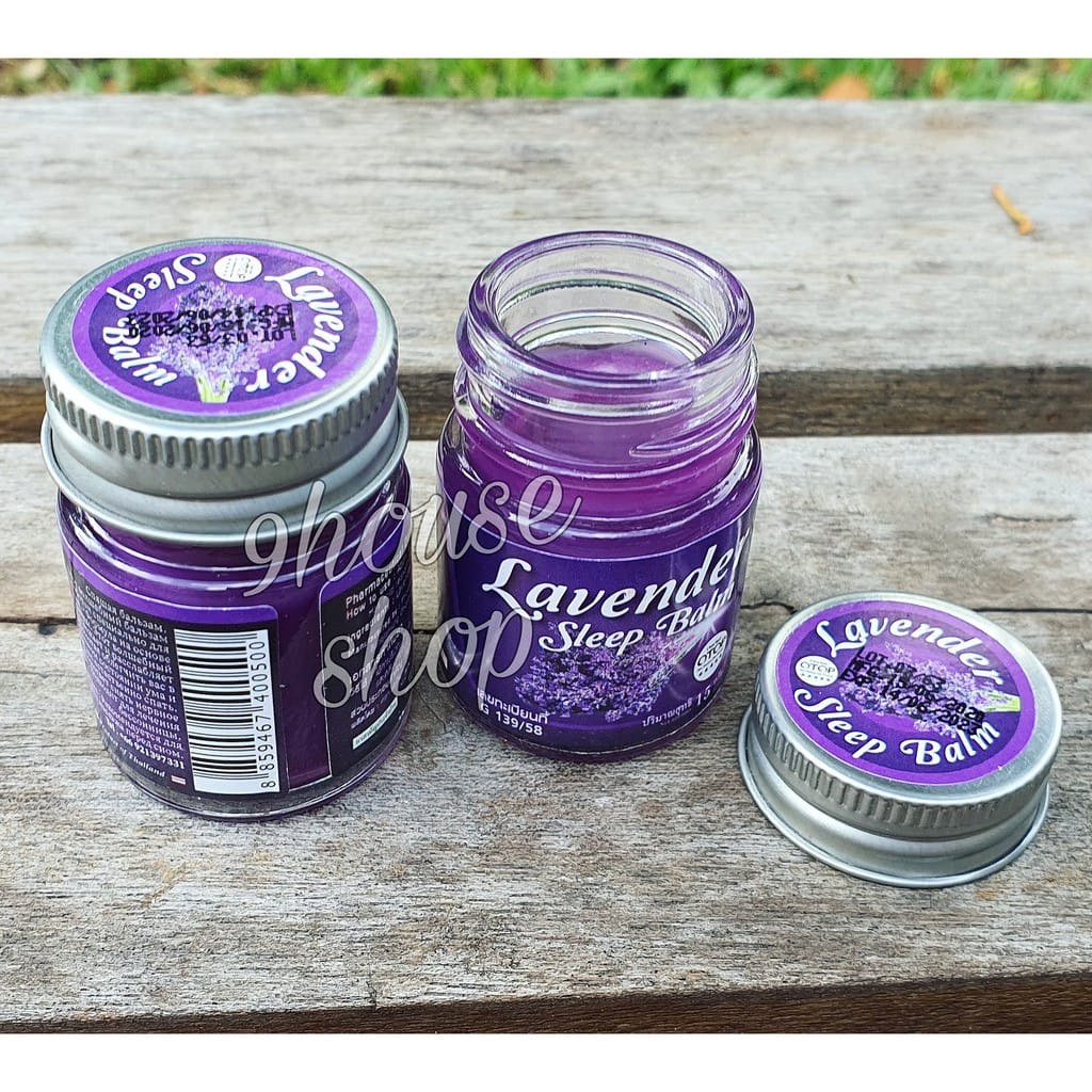 (Lốc) 6 Hủ Dầu Cù Là OTOP Lavender Sleep Balm Giúp Ngủ Ngon &amp; Thư Giãn Thái Lan 15gram