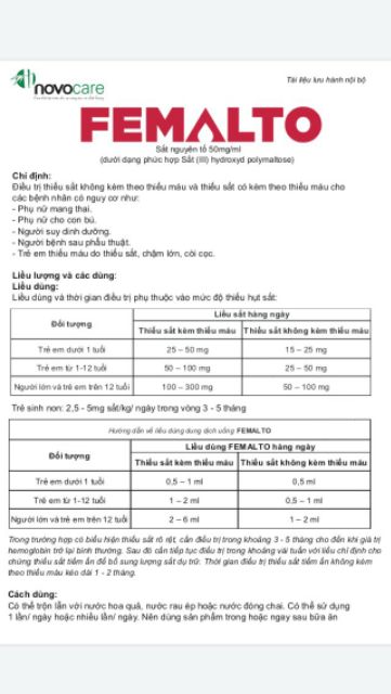 Sắt Hữu Cơ FEMALTO | BigBuy360 - bigbuy360.vn