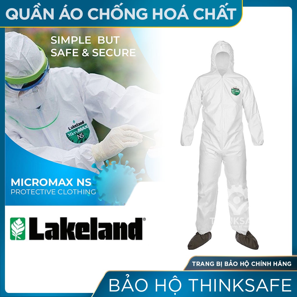 Quần áo phòng dịch Lakeland Thinksafe, chuyên dùng phòng dịch cho các nhân viên khu cách ly, đi máy bay - Micromax