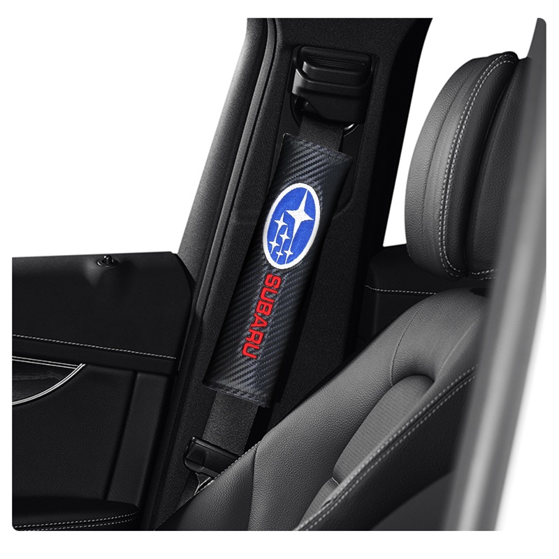 1 Đệm Bọc Dây Đai An Toàn Bằng Sợi Carbon Thoáng Khí Cho Subaru Impreza WRX STI GDA GDB Forester Liberty