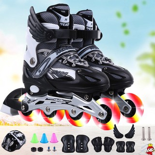 [HÀNG ĐÃ VỀ] Giày trượt patin Sport cao cấp phát sáng dành cho trẻ em người lớn có thể điều chỉnh to nhỏ mẫu mới 2020