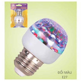 Bóng đèn chanh led 3W đui E27 ánh sáng đổi màu tự động