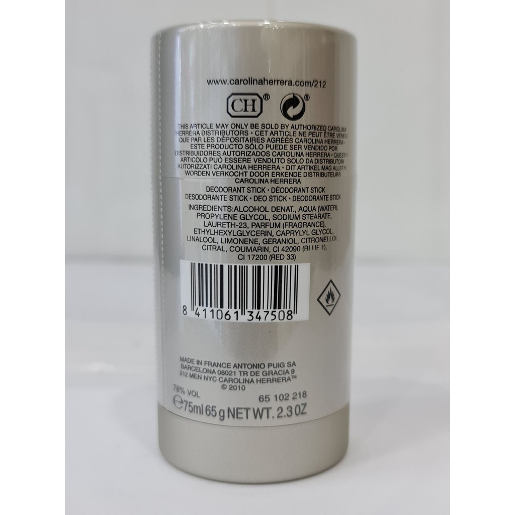 Lăn Khử Mùi Nam Nước Hoa Cao Cấp 212 Deodorant Stick Men NYC Hoặc Men Sexy 75g