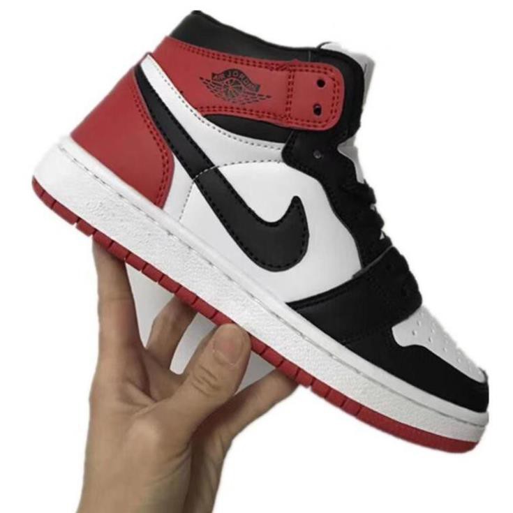 Giày thể thao J0RDAN Đen đỏ cao cổ - Tặng Box/bill