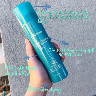 [NEW] Kem Chống Nắng dạng xịt Jm Solution SPF50 180ml