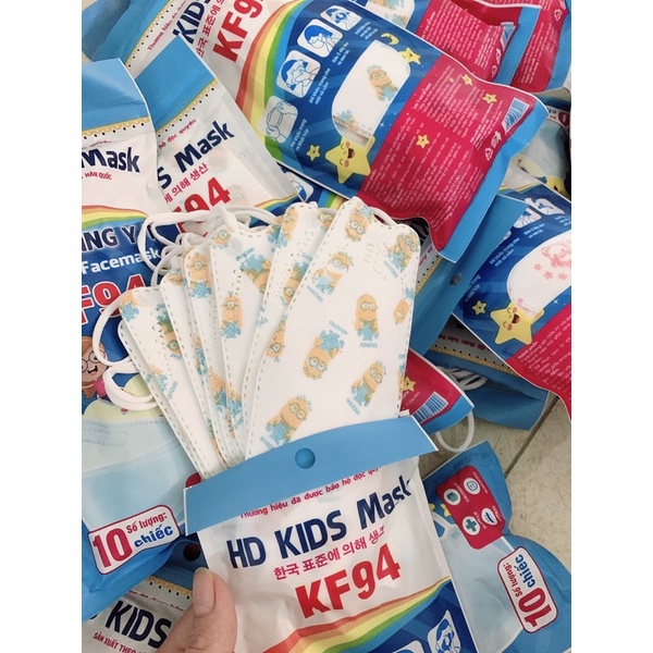 Khẩu trang trẻ em KF94, khẩu trang 4D HD KIDS MASK