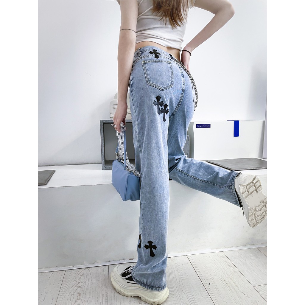 [Babe I'm Real] Quần Jeans Chrome Heart FW20 ( Full Tag, mac,... )