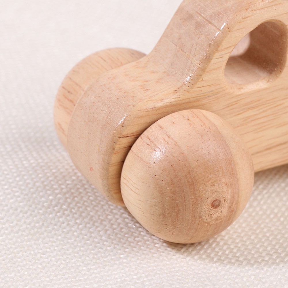 WONDERFUL Baby Wooden Car Handwork Car Miniatures Montessori Toys Birthday Gift Toys for Newborn Decoration Crafts Hand Push Cartoon Educational Baby Teething